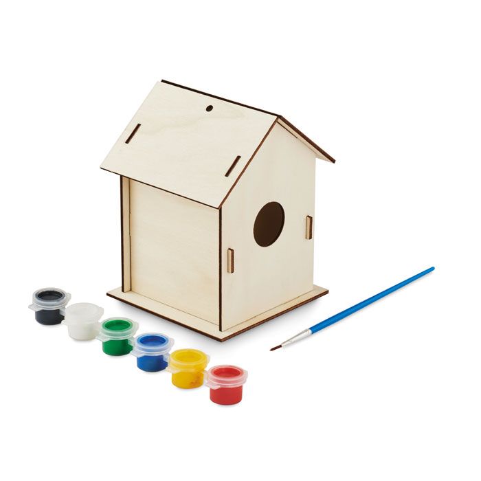 PAINTHOUSE. Set de asamblare pentru o căsuță de păsări din lemn