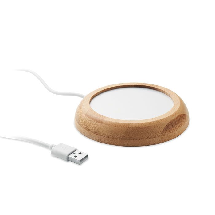 MUGLET. Încălzitor de cană din bambus cu USB