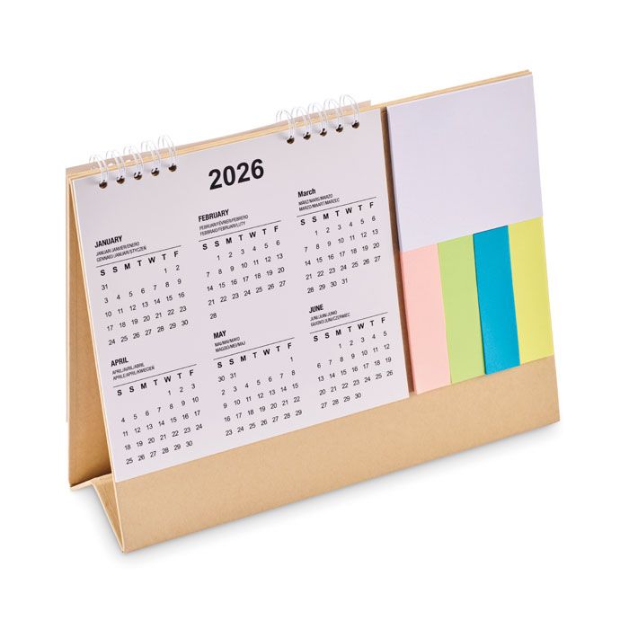 CALENDOO. Calendar de birou cu bloc de notițe