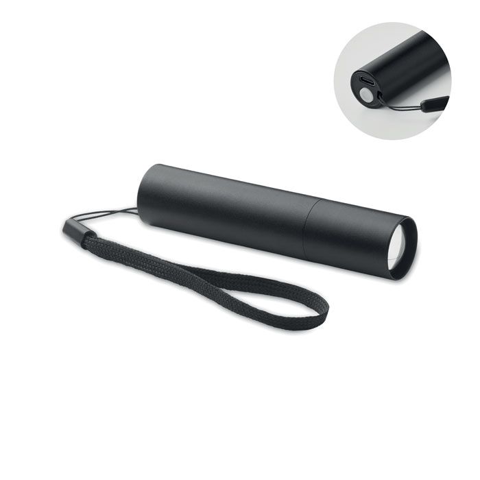 ALUMINATE. Lanternă reîncărcabilă din aluminiu