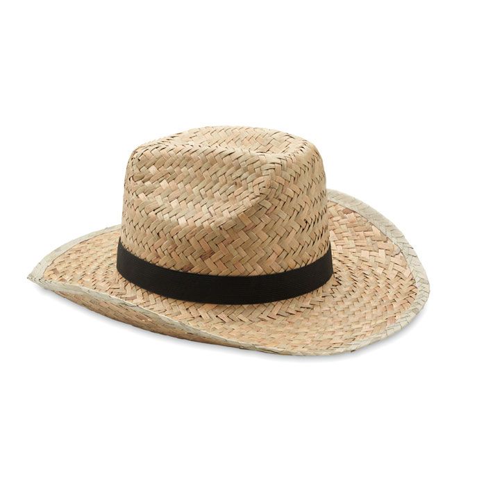 TEXAS. Pălărie de cowboy din paie naturală