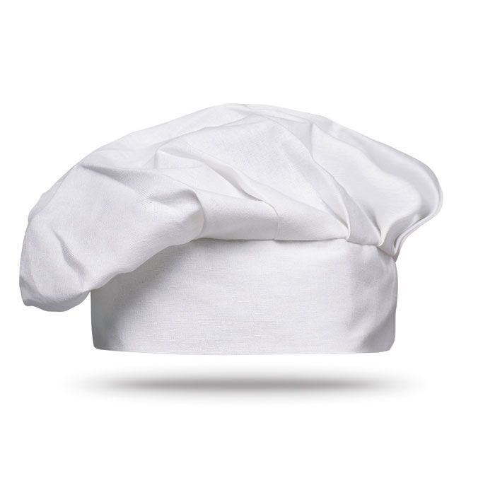 CHEF. Pălărie de bucătar din bumbac, 130 g/m²