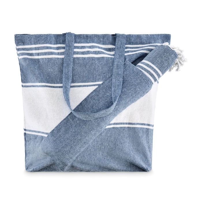 HUMMUM. Geantă de plajă cu prosop de hamam
