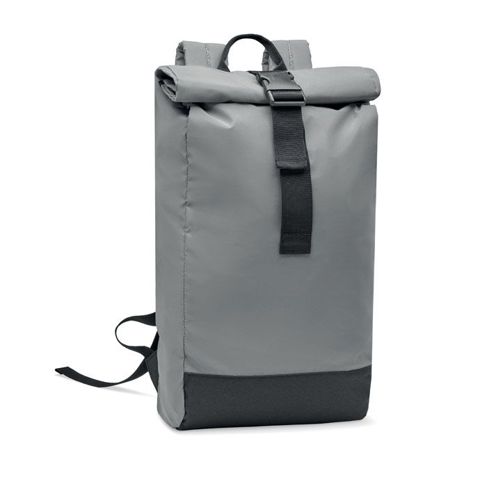 BRIGHT ROLLPACK. Rucsac cu închidere rolltop reflectorizant