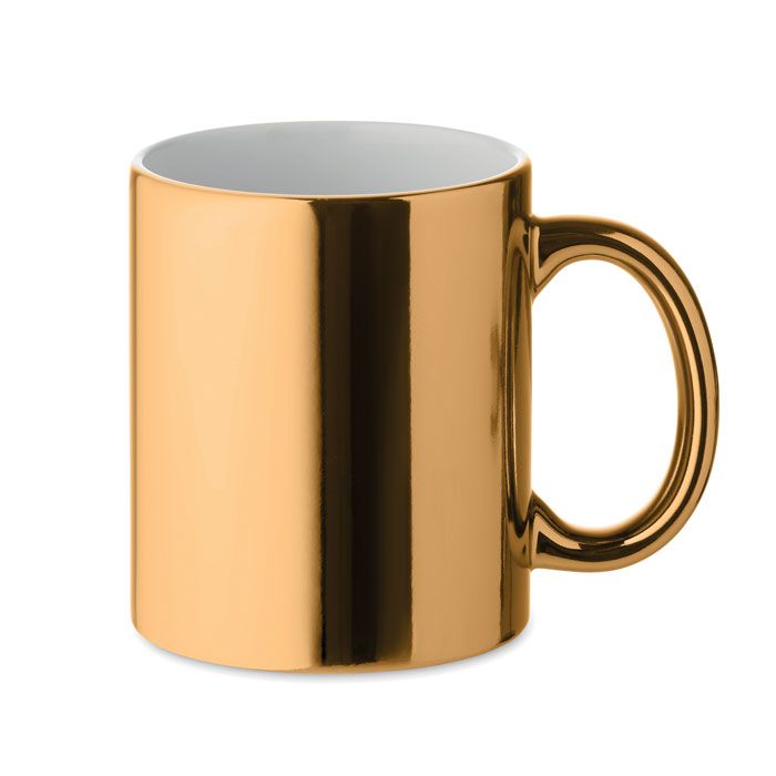 HOLLY. Cană din ceramică cu finisaj metalic, 300 ml