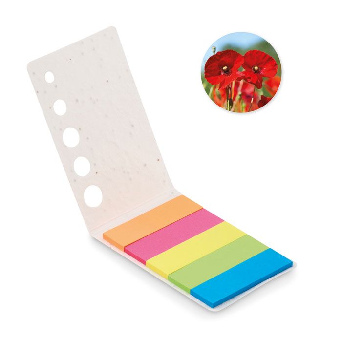 MEMO SEED. Bloc de semne de carte din hârtie cu semințe