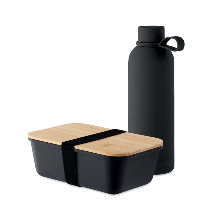 SET EMERALD. Set cadou cu cutie pentru prânz și sticlă