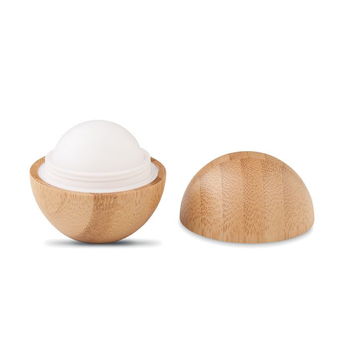 SOFT LUX. Balsam de buze în ambalaj rotund din bambus