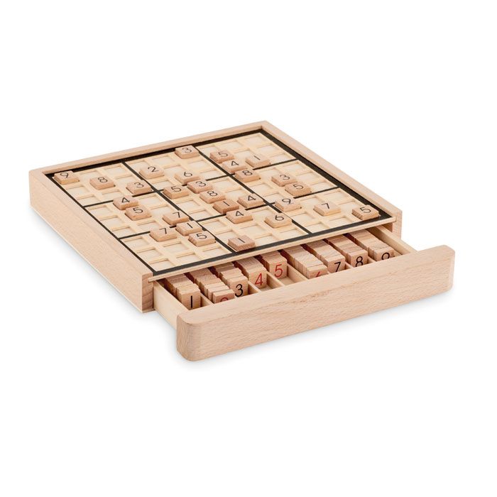 SUDOKU. Joc de societate cu sudoku din lemn