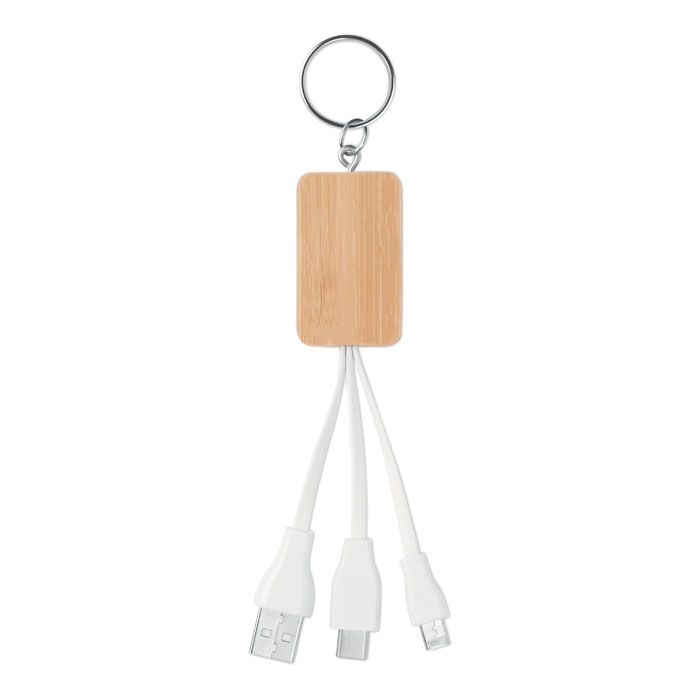 CLAUER. Cablu Bamboo 3-în-1