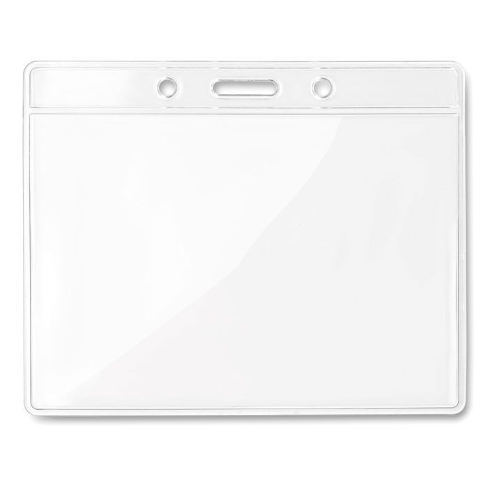 BADGY. Ecuson transparent 10 cm x 8 cm