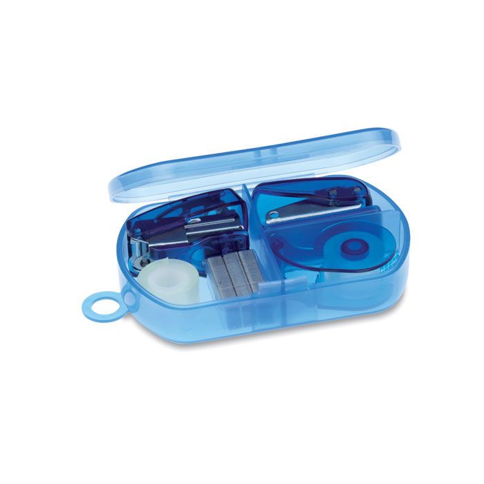 BUROBOX. Set de articole de papetărie în cutie de plastic