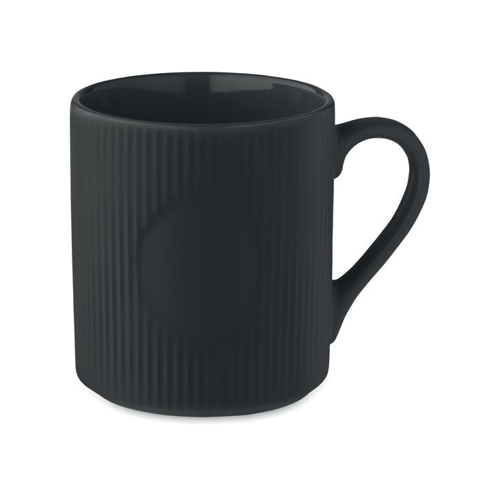 RIBMUG. Suport pentru cană din ceramică cu nervuri, 340 ml