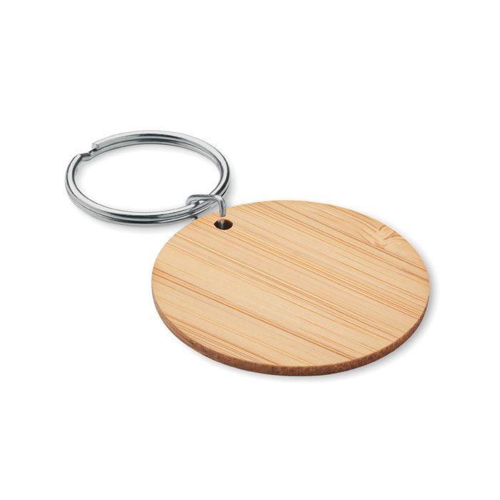 ROUNDBOO. Inel pentru chei din bambus rotund