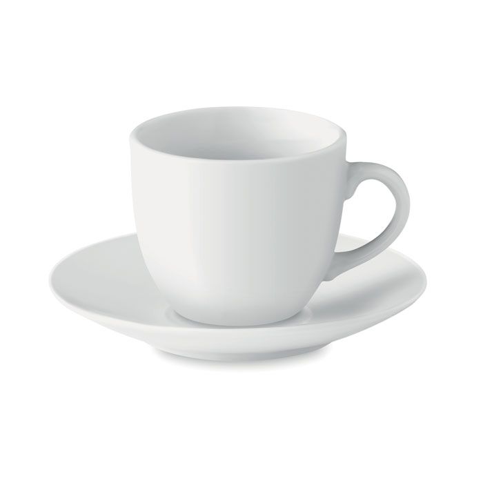 ESPRESSO. Ceaşcă şi farfurioară pentru espresso, 80 ml