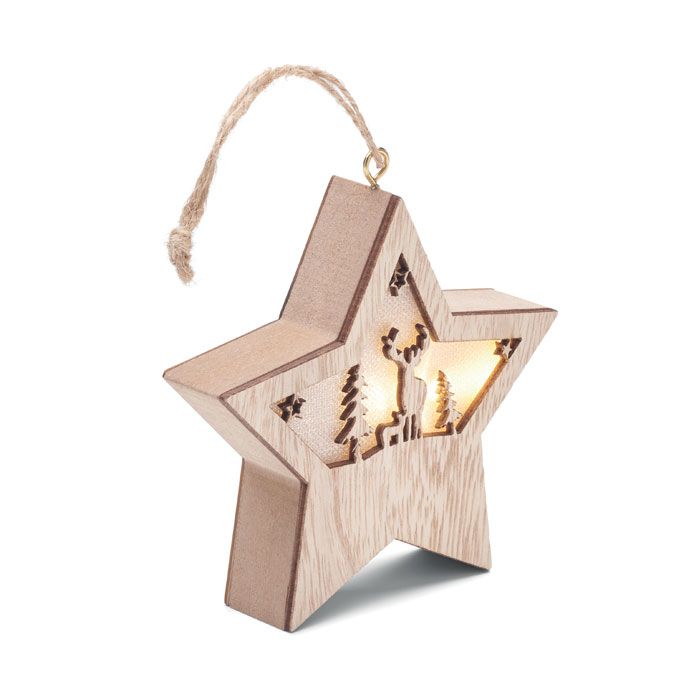 STARLIGHT. Stea din MDF cu lumină