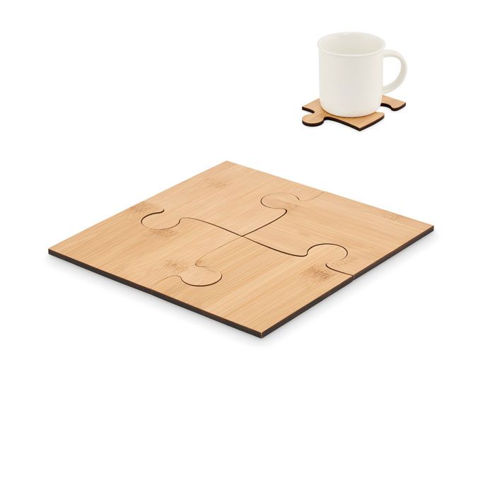 LEPY. Set de 4 suporturi pentru pahare tip puzzle