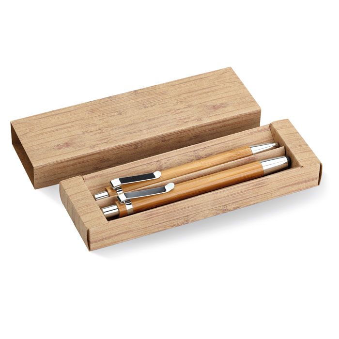 BAMBOOSET. Set de stilou și creion din bambus