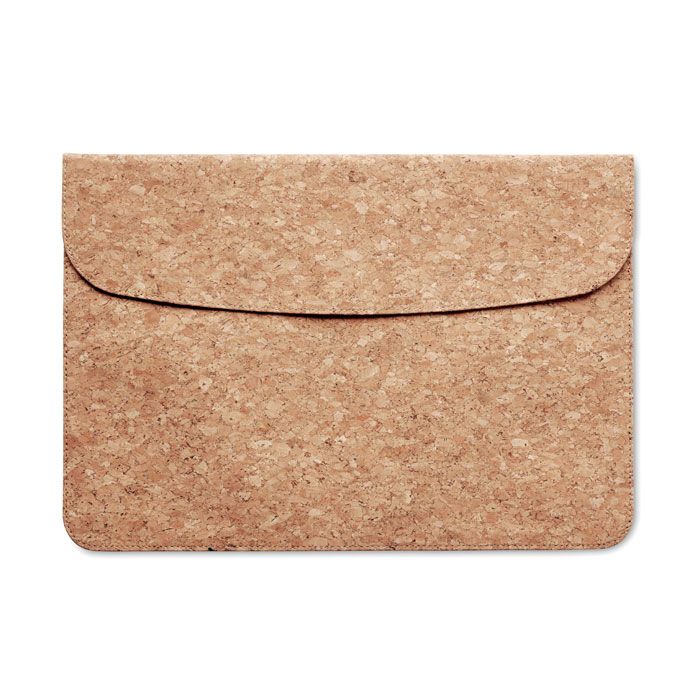 GRACE. Geantă pentru laptop din piele de cork cu clapă magnetică