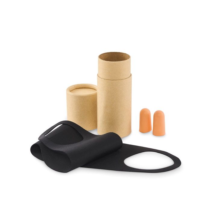 MASKSET. Set de călătorie în cutie tubulară din hârtie