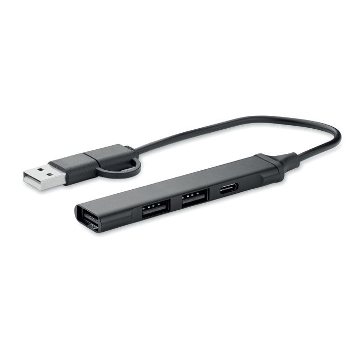 CURRENT. Hub USB cu 4 porturi, 19 cm