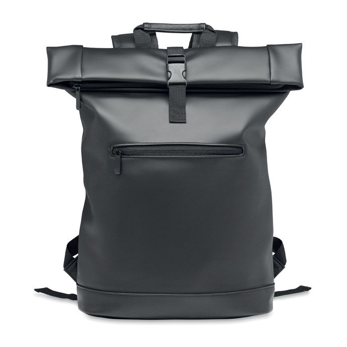 BAI ROLL. Rucsac roll-top din PU pentru laptop
