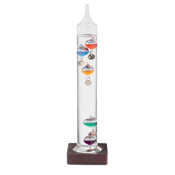 GALI. Termometru Galileo din sticlă, 28 cm