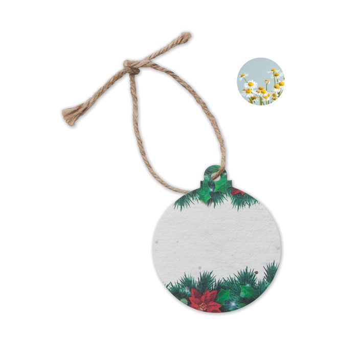 BAUSEED. Ornament de Crăciun din hârtie din semințe