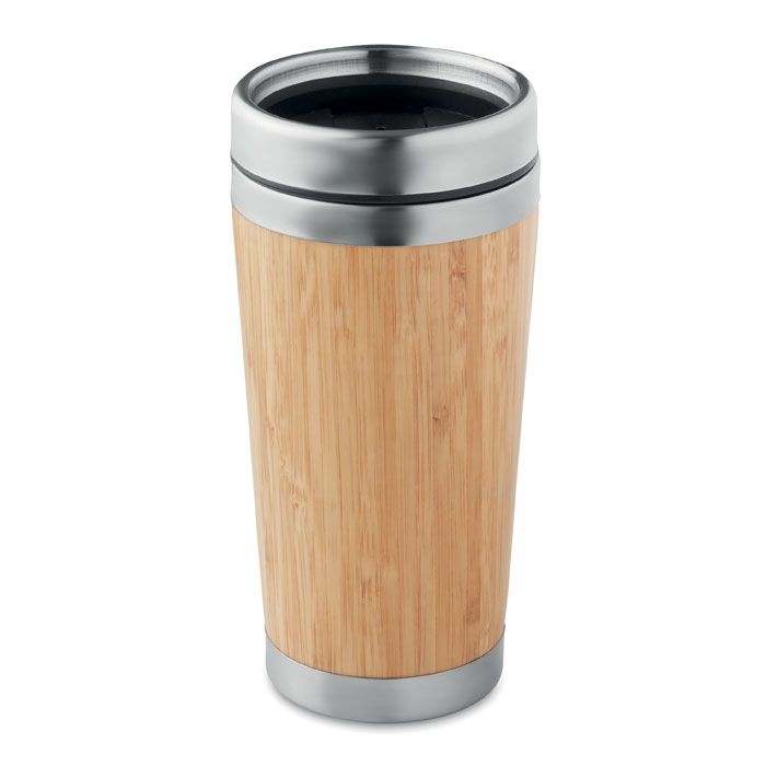 RODEODRIVE+. Sticlă din bambus cu pereți dubli, 400 ml